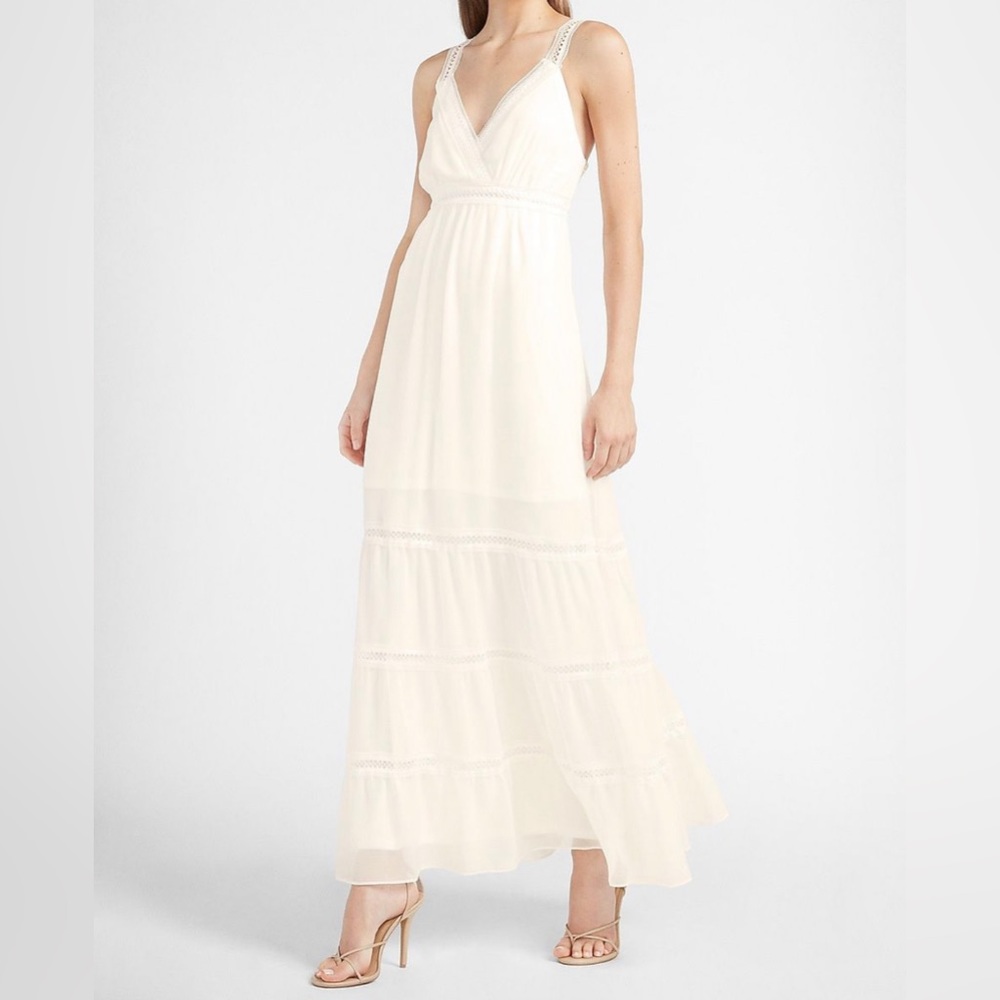 EXPRESS White Dress Elegant Women’s Size S Brand New
